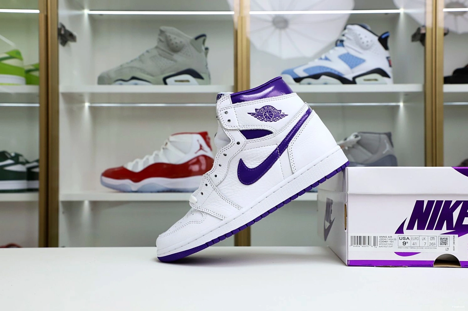 OG 1 Court High Air Jordan Purple 0726